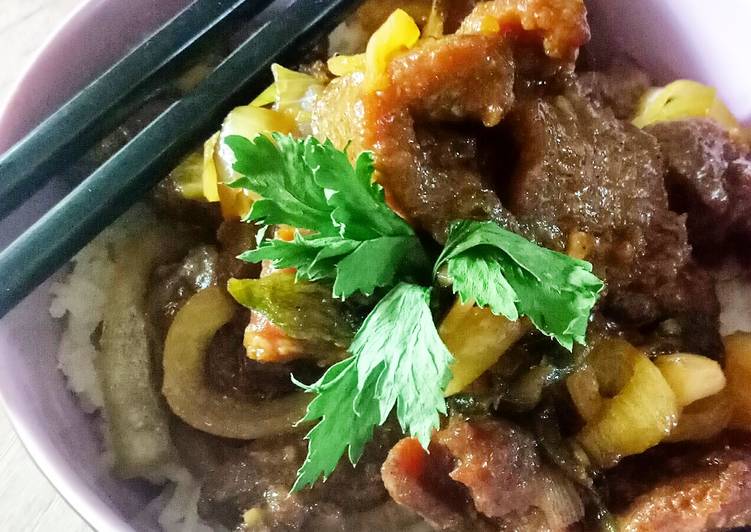 Resep Beef Teriyaki ala Hokben - Shari Cinintya Lestari