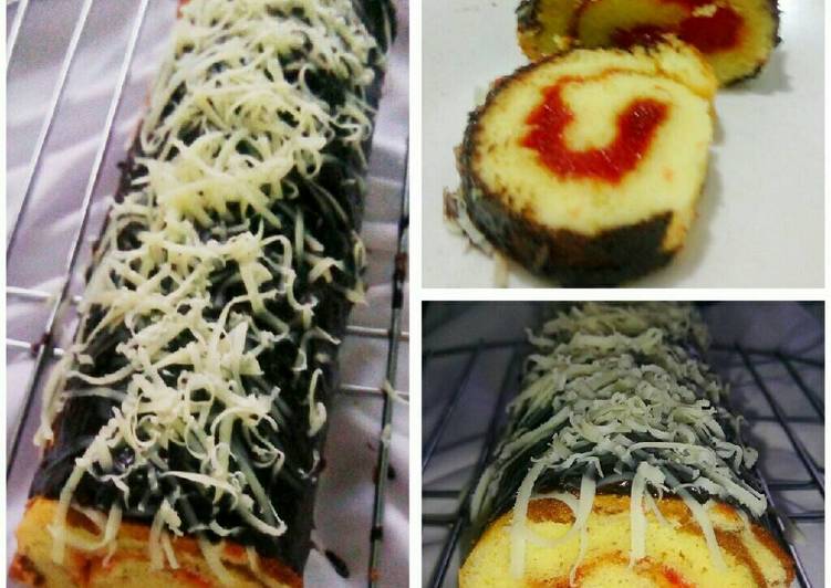 gambar untuk resep makanan Bolu gulung siram coklat ekonomis