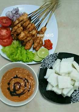 Sate Ayam (modifikasi bumbu gado2) #pr_homemadestreetfood