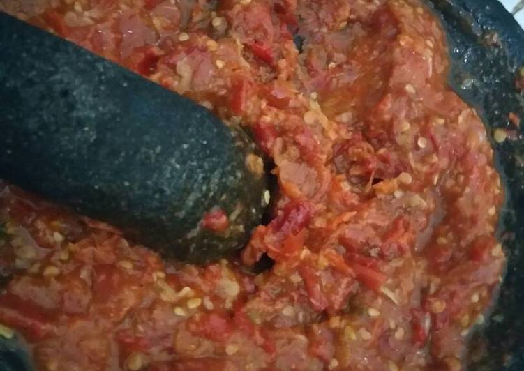 resep Sambal ulek terasi