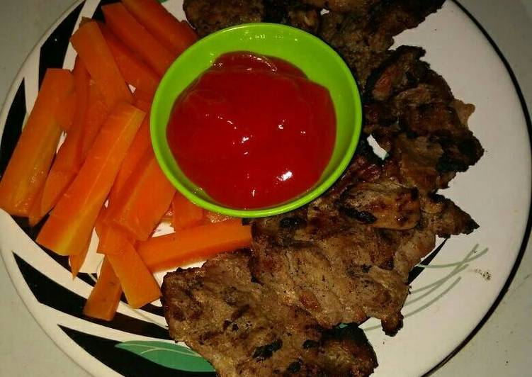 Resep Beef steak Rumahan Yg Praktis oleh windy priatin 