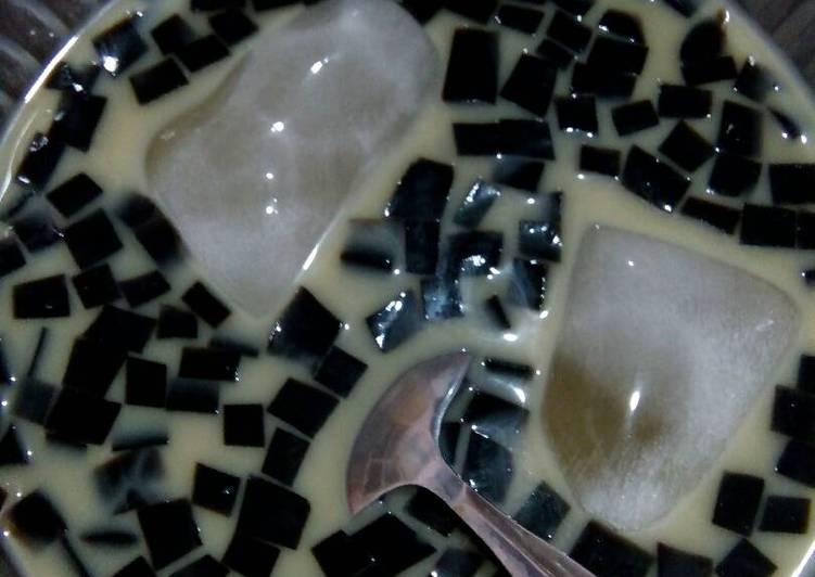 resep Es cincau hitam praktis