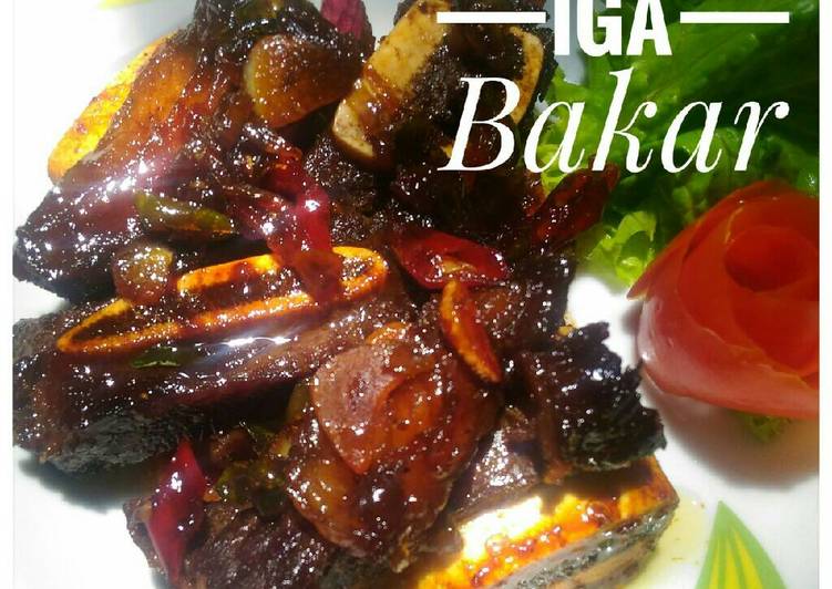 bahan dan cara membuat Iga Bakar Kecap