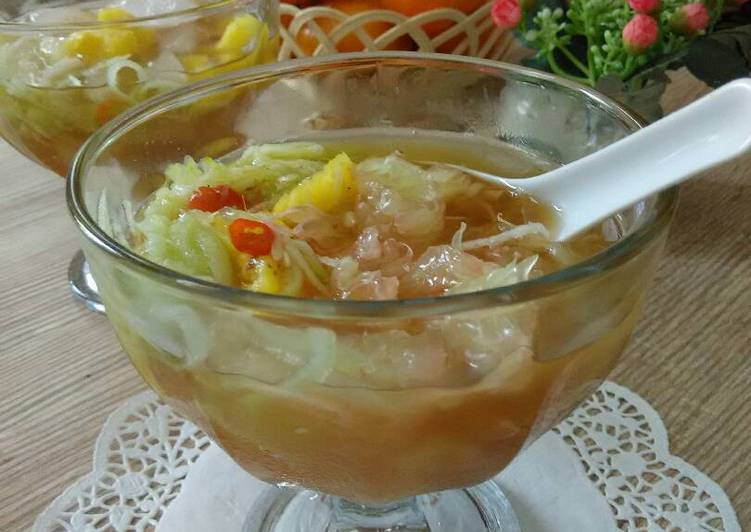 resep Es Rujak Jeruk Bali