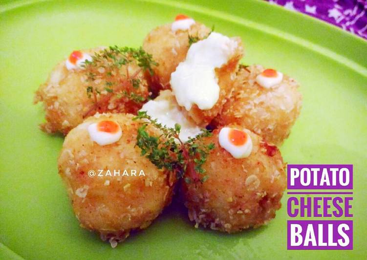 resep lengkap untuk Potato Cheese Balls