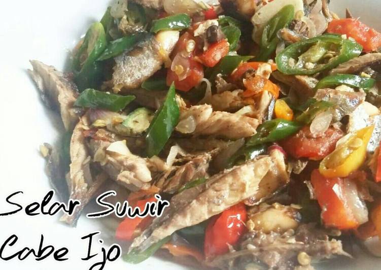 resep masakan Selar suwir cabe ijo