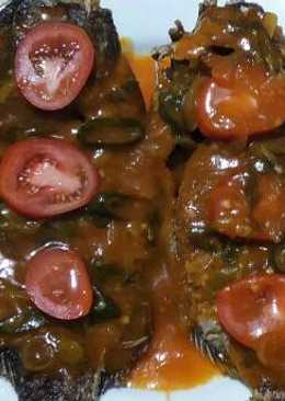 Ikan mujaer saos padang