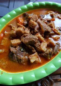 Daging tempe masak kuah