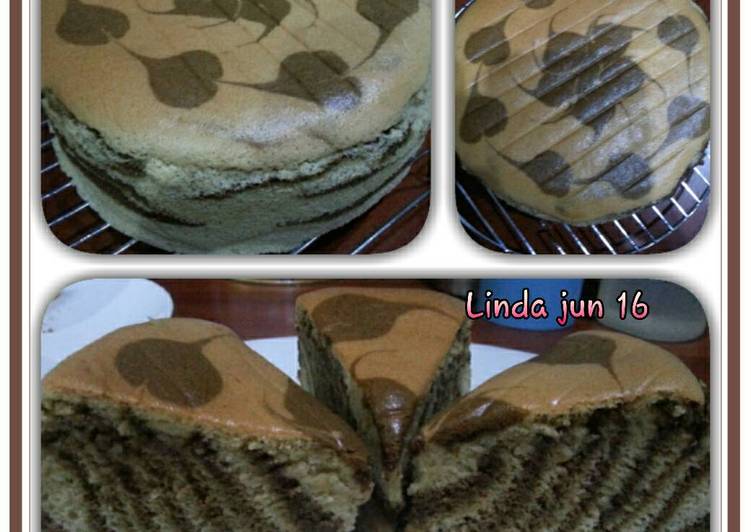 gambar untuk resep Ogura Gula Aren motif zebra