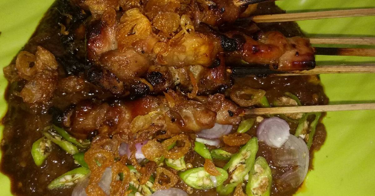  Resep Sate ayam madura bumbu kacang oleh Ummu Azzahra 