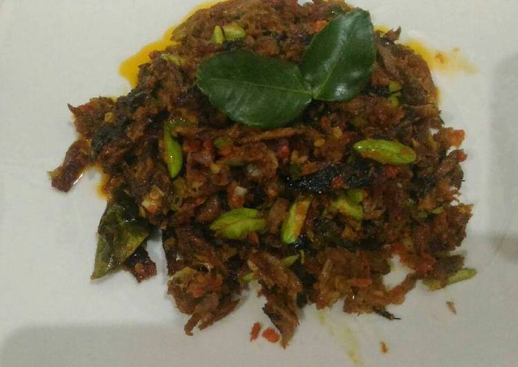 gambar untuk resep makanan Cakalang fufu petai balado pedas