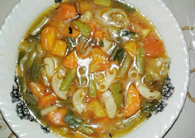 Resep Sayur Sop Makaroni Karya Mega Thard