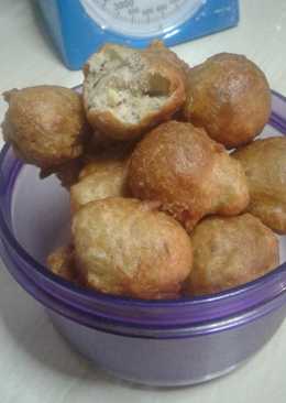 Cekodok pisang coklat