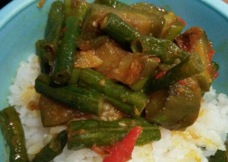 resep masakan Balado Terong dan Kacang Panjang