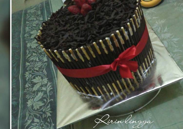 resep makanan Birthdaycakepokky (basecake brownis kukus ny liem)