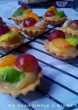 Pie buah irit dan simple