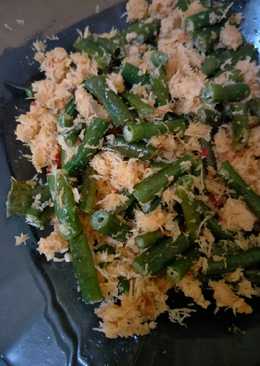 Urap sayur (kacang panjang)