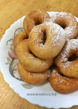 Donat kentang Â / donat kampung (no eggs, no BP) and bisa isi Sosis empuk lembut