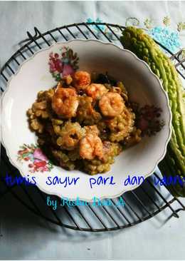 Tumis Sayur Pare dan Udang