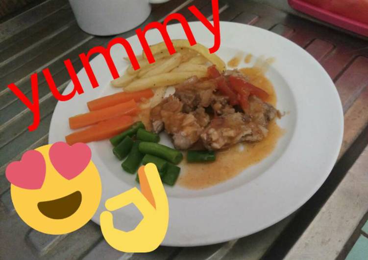 Resep Beef steak easy ?? Oleh Tanaka Liya Sasuke