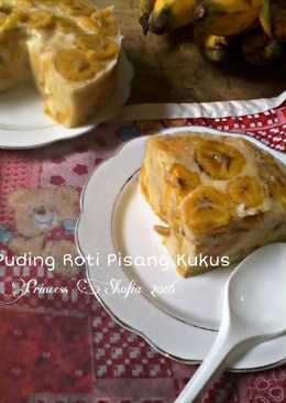 Puding Roti Pisang Kukus