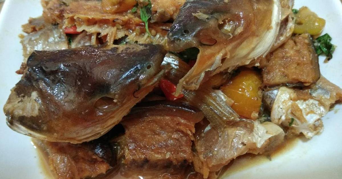 Resep Oseng pedas kemangi ikan asin patin oleh Mira 