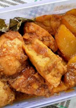 Semur telor tahu kentang