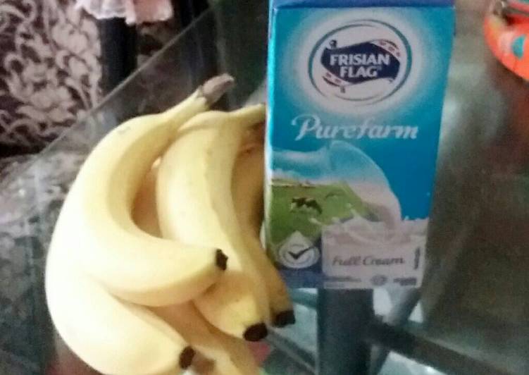 gambar untuk cara membuat Pisang susu (menu diet GM day 4)