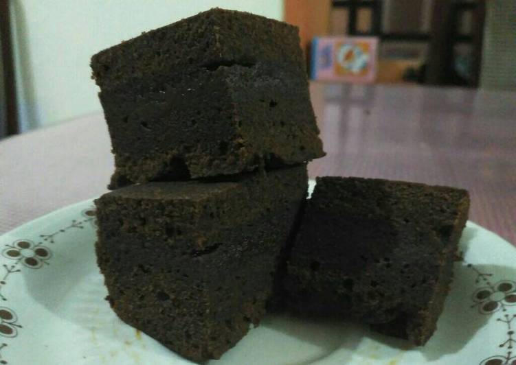 cara membuat Brownis kukus (lembut+padat)