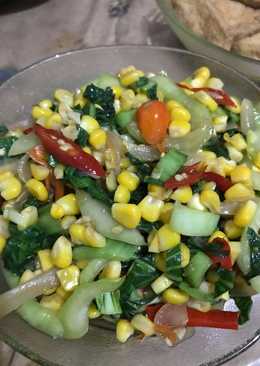 Oseng Sawi Pakcoy Jagung Ala Annisa Ellen