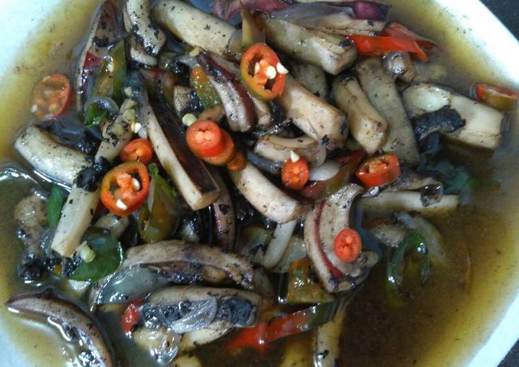 resep Cumi masak hitam simple