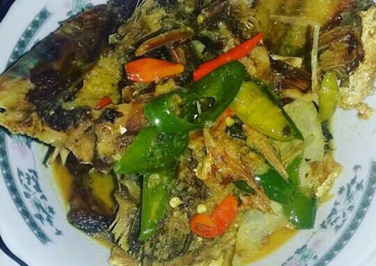 resep makanan Tulangan Ikan Asin Kakap Kuah Santan