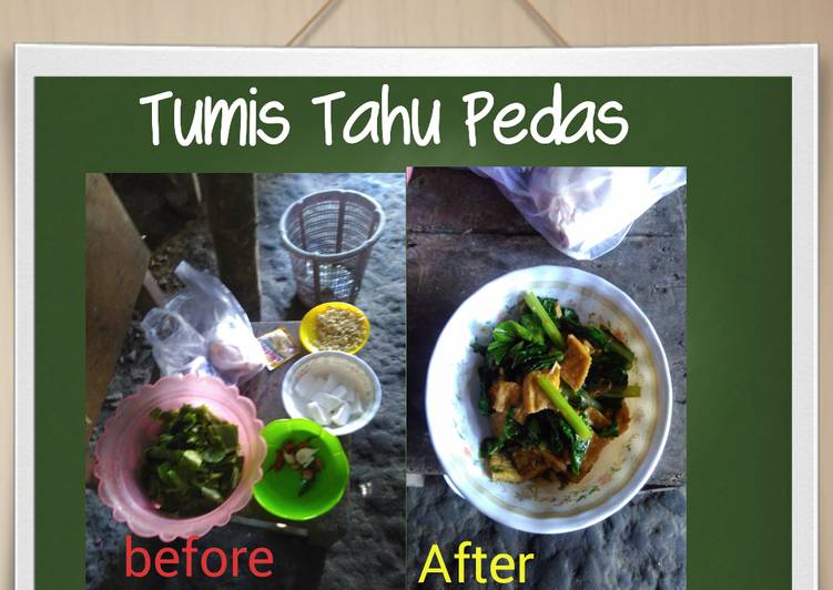 gambar untuk resep Tumis tahu pedas mix sawi