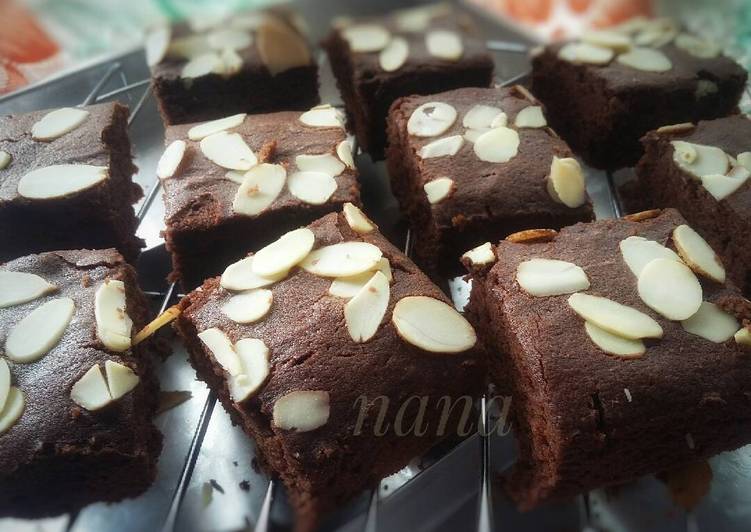 resep masakan Brownis panggang no shiny crust ??