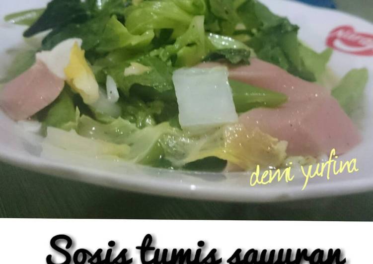 cara membuat Sosis Tumis Sayuran