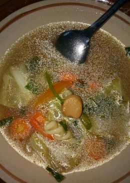 Sayur sop ceker ayam makaroni