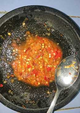 Sambal terasi dadak pedas ala kampung ida