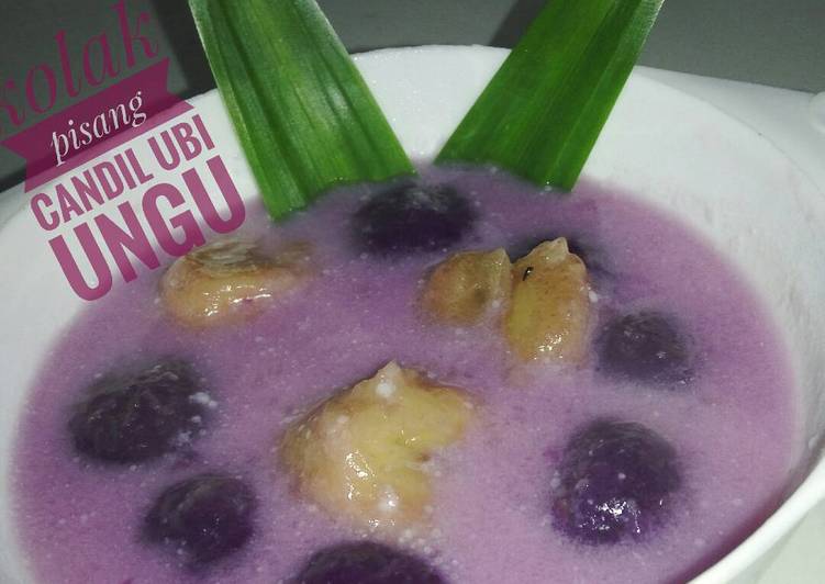 resep makanan Kolak pisang candil ubi ungu