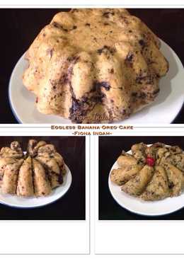 Eggless Banana Oreo Steamed Cake