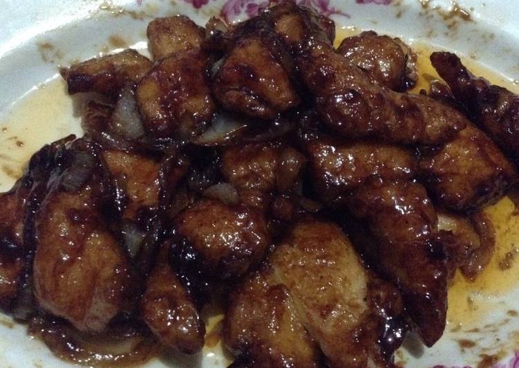 bahan dan cara membuat Chiken crispy teriyaki (ala ibu rumah tangga rasa mantab)