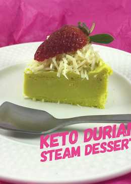 Keto Durian Duren Steam Dessert