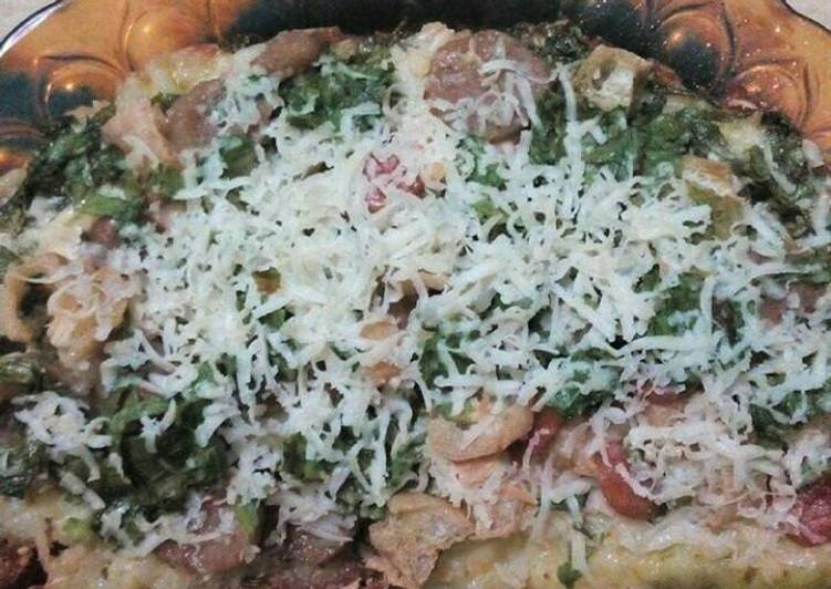 bahan dan cara membuat Pizza Nasi (Omurice)