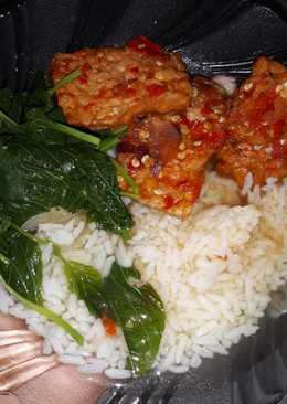 Sayur Bayam Tempe Penyet