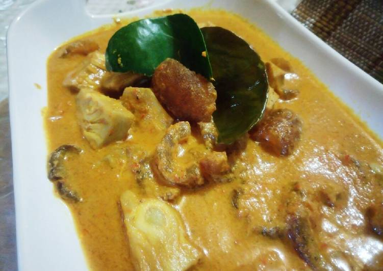 Kikil gulai + nangka foto resep utama