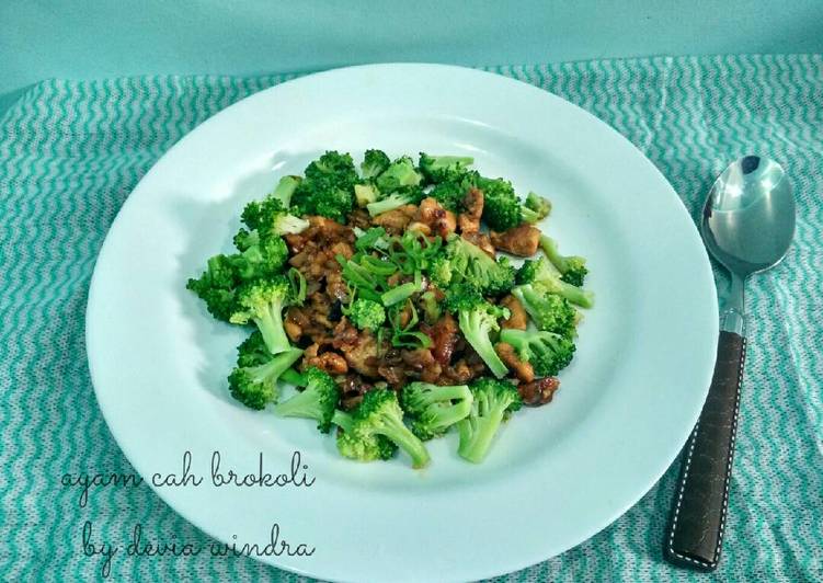 Resep Ayam Cah brokoli Sehat non MSG Kiriman dari Devia Windra