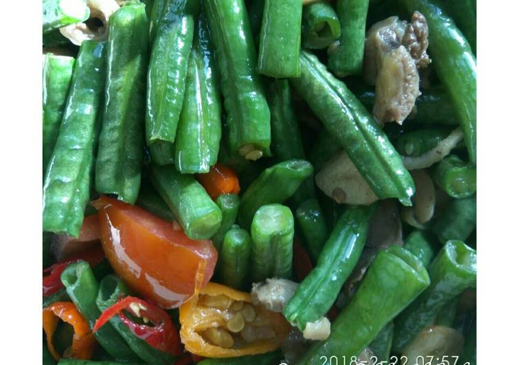 01. Oseng kacang panjang + ampela
