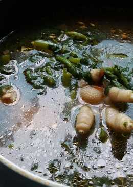 Sayur paret (selada air) masak kuah