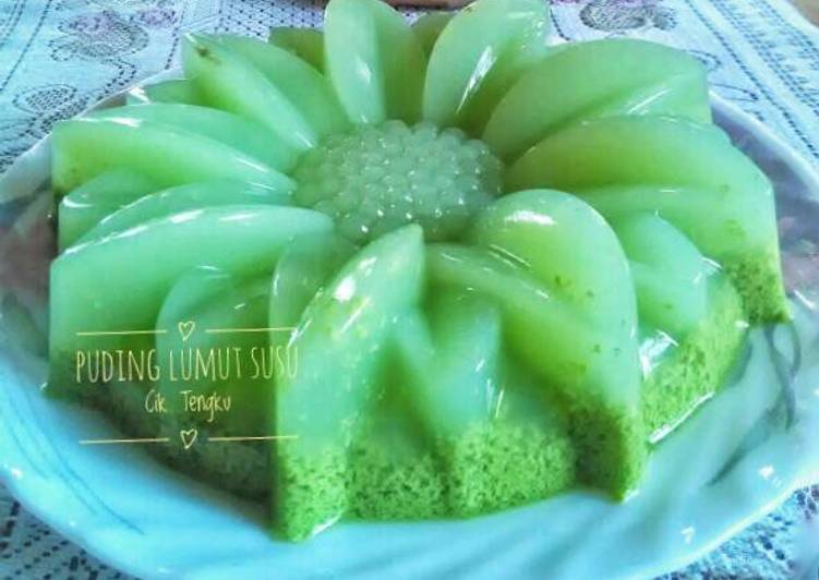 resep makanan Puding lumut Susu