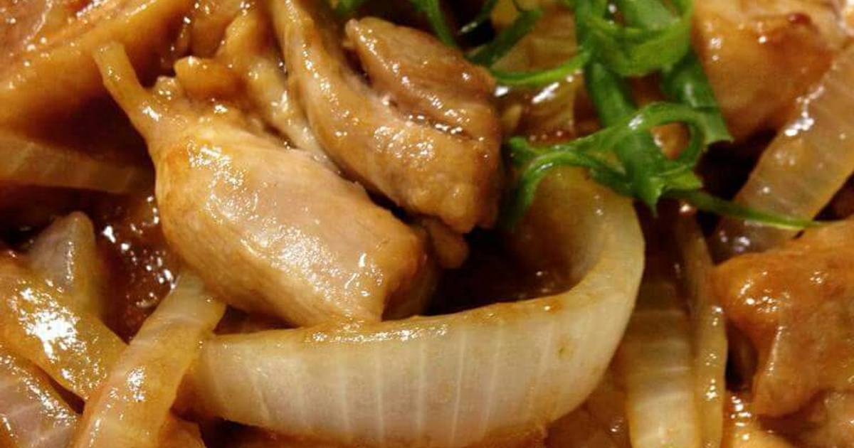 Resep Chicken with onion ala datik indriyani