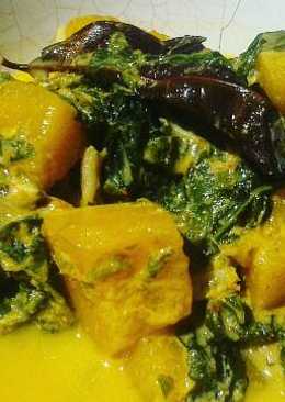 Gulai daun ubi & labu